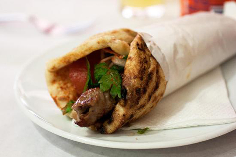 Eastern style kebab pitta - Greek Gyros Eatery